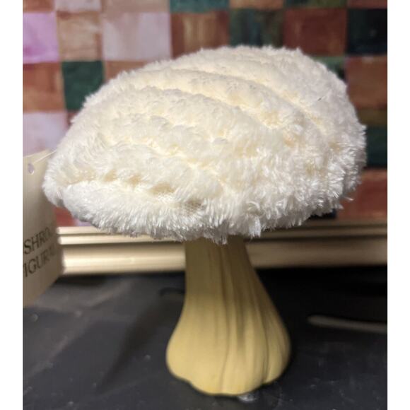 Target Other - Target Bullseye 2024 Mushroom Sherpa Fabric Ivory Decor. NWT